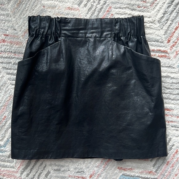 ZARA Mini Leather Skirt - Picture 1 of 4